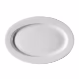 (24 stuks) PERA Weiß - bord - Dönerteller - ovaal - porselein - 280x210mm - wit
