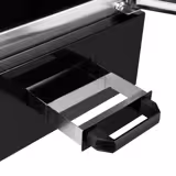 Compact Fumoir électrique professionnel - Commande électronique - avec 7 étagères et porte vitrée - 475x450mm - Noir