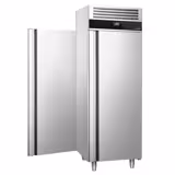 Armoire réfrigérée négative en acier inoxydable AISI 304 PREMIUM - GN 2/1 - 1460 L - avec 1 porte avant & 1 porte arrière & 3 grilles de support & 3 paires de glissières