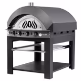 Gas Deck Pizza Oven - Single Deck - 11 - Ø 25cm (9.8") - Mechanical Controls - Anthracite - up to 400°C - incl. Base frame
