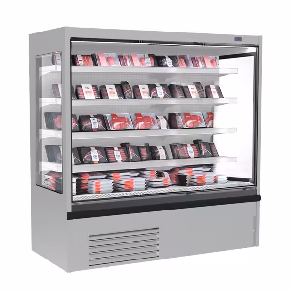 Murale Refrigerato Professionale - 1875mm - 683l - +2°/+4°C - con 4 ripiani - tenda notte