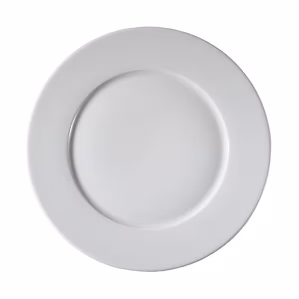 (12 buc) PERA Weiß - Farfurie plată - rotund - porțelan - Ø 210 mm - alb