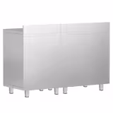 Dulap lucru - pentru aparat de cafea cu filtru - 1400x600 mm - cu 4 sertare, 2 uși batante, 2 sertare pentru zaț de cafea - cu rebord