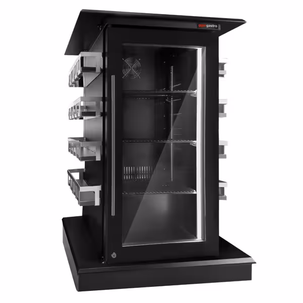 Drankenkoelkast - 820mm - 110L - digitaal display - met 1 glasdeur & LED-interieurverlichting