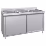 Spülschrank ECO - 2000x600mm - mit 2 Becken links
