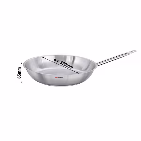 Frigideira - Aço inoxidável 18/10 com fundo sanduíche - 5,0L - Ø 320mm - Indução
