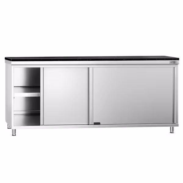 RST-työkaappi PREMIUM – 2000 x 800 mm – liukuovella – graniittinen työtaso mukana