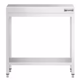 Nerezový pracovní stůl PREMIUM - 800x700 mm - se spodní policí