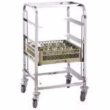 Edelstahl Geschirrkorbwagen - für 4 Körbe Korbmaße: 500x500 & 400x500mm