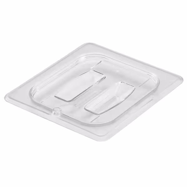 (6 قطع) CAMBRO | CAMVIEW® - غطاء GN 1/6 من كوپوليمر - مع مقبض - شفاف - خالٍ من BPA