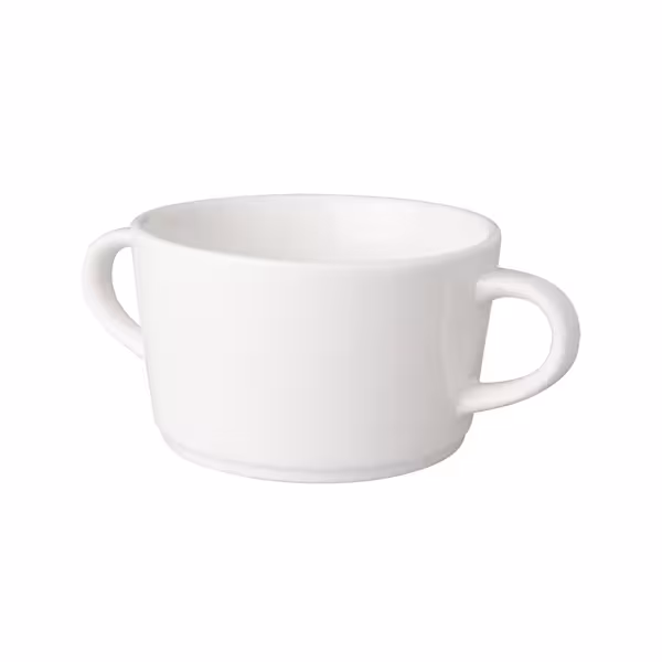 (6 pcs) BUDGETLINE - Handled Soup Cup - Mammoet Neo - Ø 100mm - White
