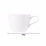 (6 pieces) SELTMANN WEIDEN | Coup Fine Dining Espresso Cups – White - 80 ml - Porcelain
