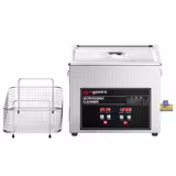 Commercial Ultrasonic Cleaner - 10L - 240W Ultrasonic Power - 40kHz - Digital - with Heater - Degas - with Drain Tap