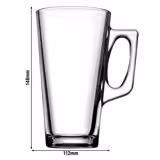 (24 Stück) Becher aus Glas - AQUA - 385ml