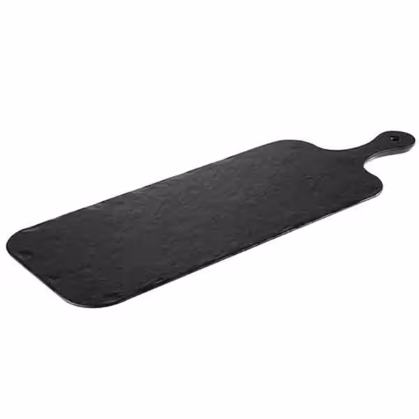(6 stuks) Dienblad SLATE ROCK - Melamine - 61x20cm - hoogte: 15mm - Zwart - stapelbaar - geschikt voor vaatwasser