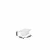 (6 pièces) CAMBRO | SafeTrak - Récipients en polypropylène GN 1/9 - laiteux - Hauteur : 65mm