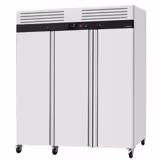 Kühlschrank Edelstahl ECO - 2100 Liter - mit 3 Edelstahltüren - Innenseite der Tür aus Kunststoff