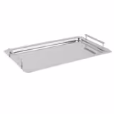 (6 stuks) Dienblad - CLASSIC - RVS - GN 1/1 - hoogte: 48mm - stapelbaar - geschikt voor vaatwasser - met handvaten