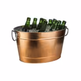 Wijnkoeler - TIN - metall - 11 liter - Koper - met kunststof(inzet)bak