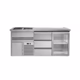 Back Bar Cooler PREMIUM PLUS - 1950x700mm - Single Glass Door & 3 Drawers