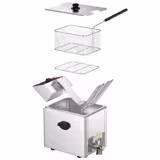 Friteuse électrique – 8 litres – 3,25 kW – avec robinet de vidange