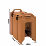 Thermo Getränkebehälter - 7 Liter - mit Ablasshahn & Tragegriffe
