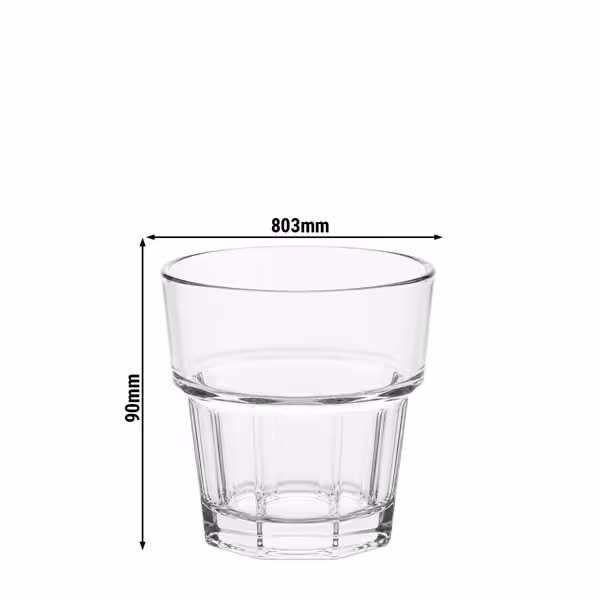 (50 pcs) Polycarbonate Drinking Glass - Clear - 200 ml