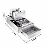 Automatische donutmachine - 2,8kW - Capaciteit: 400 stuks/u - Donutmaten: 60mm