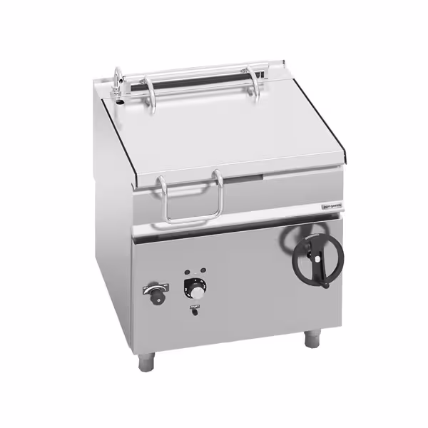 Kantelbare braadpan PAOLO 900 - elektrisch - 80L - 9,6kW - handwiel en vulkraan - 900 - 400V