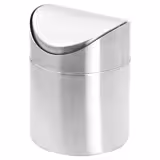 (6 pcs) Table top bin - Swing bin - 0.7L - 100x100x130mm - Stainless steel