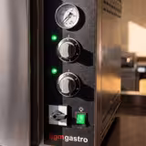 Elektromos pizzakemence - 1480x1360x2070 mm - 9+9x Ø 34 cm - max. 450 °C - manuális