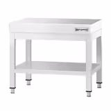 Table de travail en acier inoxydable PREMIUM - 600x700mm - avec étagère basse