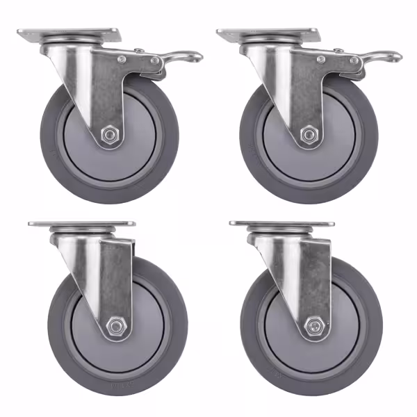 Σετ 4 ρόδες - 160x89x156 mm - για ντουλάπια εργασίας, θερμαινόμενα ντουλάπια & ντουλάπια λάντζας
