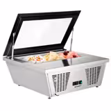 Set Üstü Dondurma Dolabı - 867mm - Statik Soğutma - LED Aydınlatmalı - 4 x 5L Dondurma Küveti - Açılış Yönü: Servis Tarafı