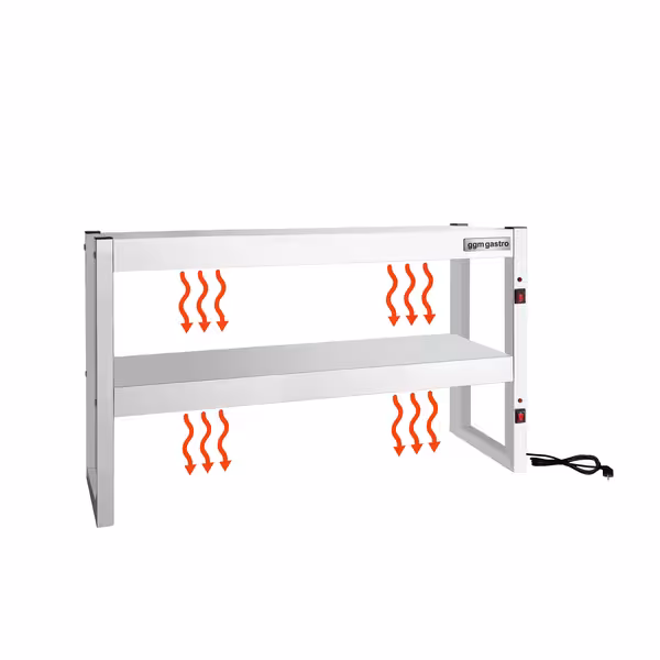 Infrapuna‑lämpösäteilijä - 1200x300 mm - 1,08 kW - 2 lämmitettyä tasoa