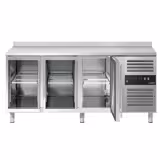 Kylbänk för drycker ECO - 1,8 x 0,7 m - med 3 glasdörrar