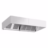 Commercial Wall-Mounted Extractor Hood – 2600mm – with Baffle Filters & LED Lighting