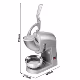 Broyeur à glace - 5,0kg/min - 350W - Acier inoxydable - trémie 1,0kg