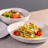 (6 pcs) Bowl - FOOTMARK - Melamine - 600ml - 180x180mm - Depth: 55mm - White