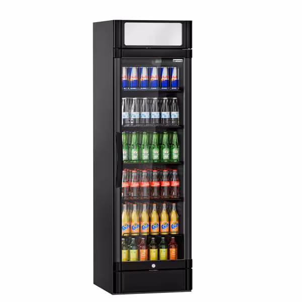 Getränkekühlschrank - 347 Liter - mit 1 Glastür & Werbedisplay