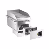 Fry Top Elettrico - 4,5 kW - Rigato - Superficie di cottura: 297x484mm