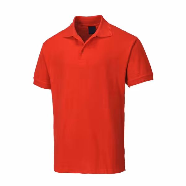 Men’s Cotton Polo Shirt - Red - Size: XS