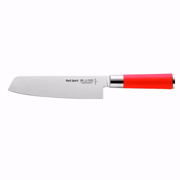F. DICK | Red Spirit Usuba Knife – 180 mm blade - red handle - vegetable knife - Made in Germany