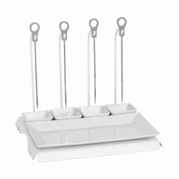 CLASSICO - Skewer Rack - White - incl. 4 skewers
