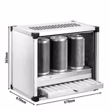 Système de filtration d’air extrait sans moteur – 1400 m³ – taux de séparation de 70 % – avec préfiltre & filtre à charbon actif