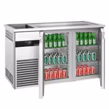 Comptoir de bar réfrigéré PREMIUM - 1550x700mm - 2 portes  
