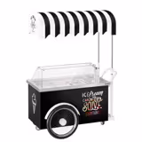 Carrettino dei Gelati - 1570mm - con Lavello - per 7x Vasca da gelato da 5 Litri