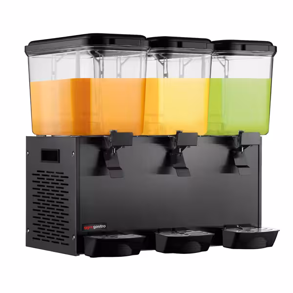 Sapdispenser - 3x18 liter - 700W - zwart - incl. afdruipschaal