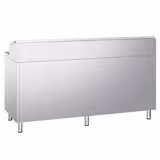 Voorbereiding koeltafel - 1960x700mm - met 3 deuren - Roestvrijstalen opzetstuk 9x GN 1/3