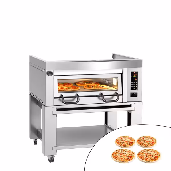 Elektro Pizzaofen Power - 4x 34cm - Digital - inkl. Haube & Untergestell